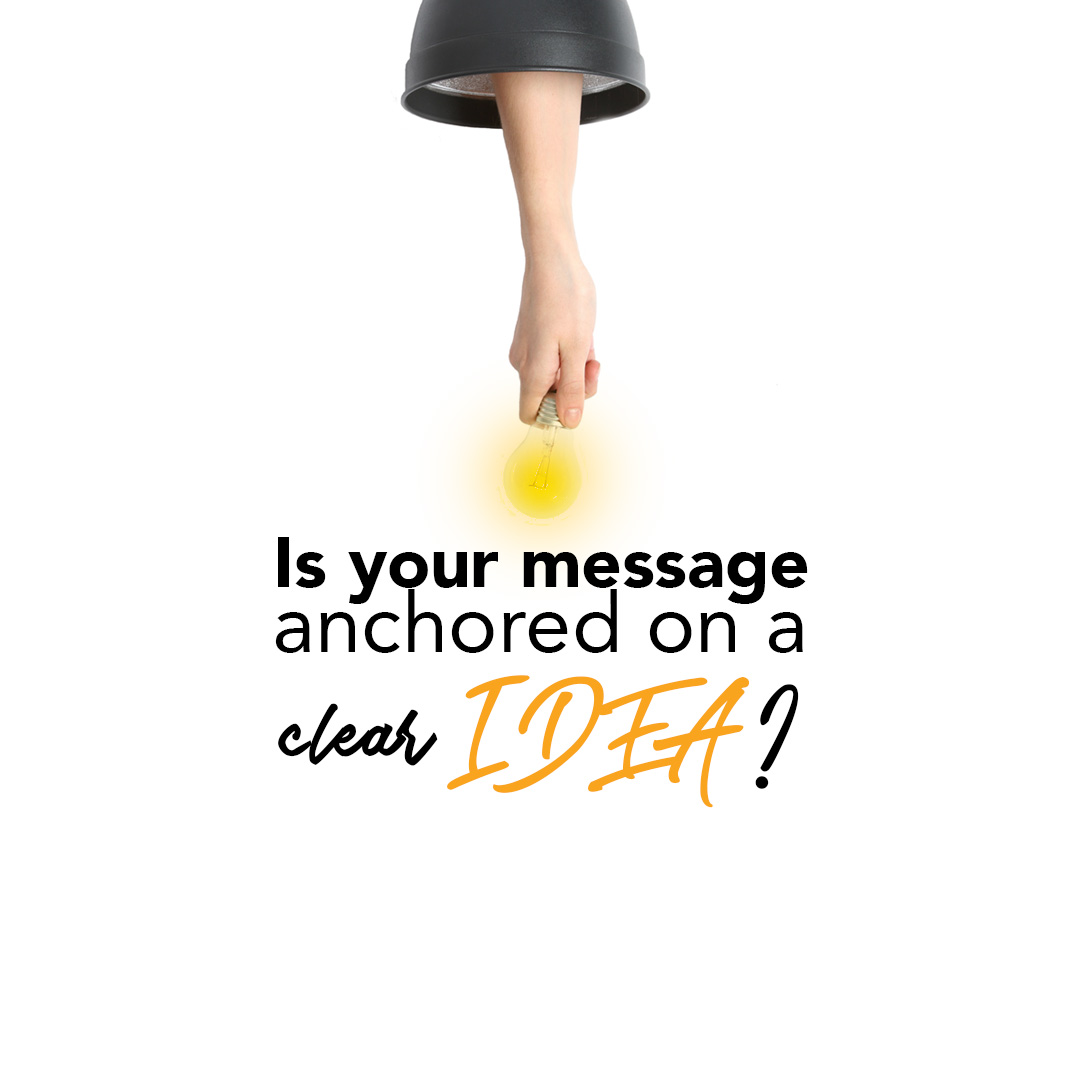 Is your message anchored on aclear IDEA